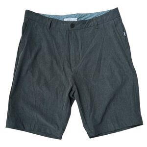 Onia Shorts Men Size 32 Versatility‎ 4-way Stretch Chino Charcoal Grey